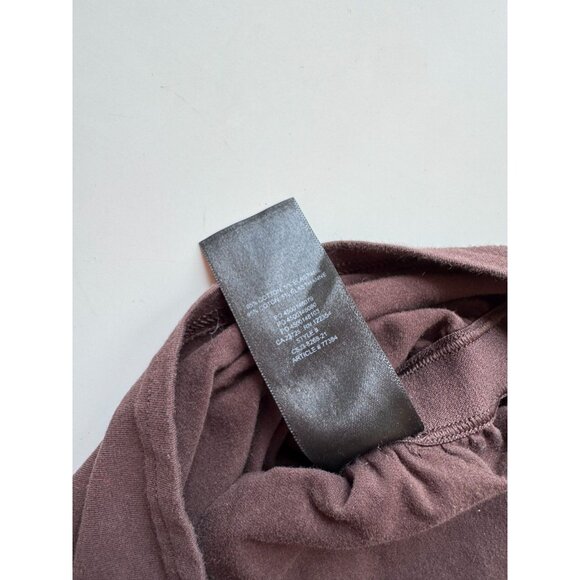 Aritzia TNA Chill Malibu Brown Cotton Jersey Ruched Mini Tank Dress, Size S - Picture 11 of 12